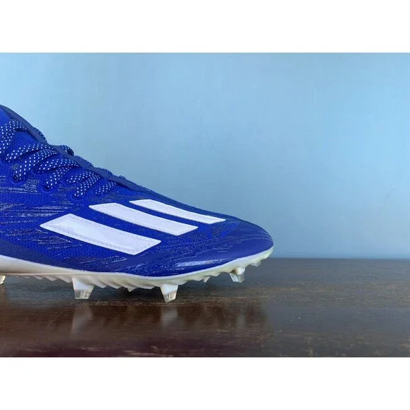 Adidas ADIZERO Primeknit Royal Blue/White Football Cleats Men’s Size 12 GV9622